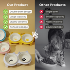 Elevated Ceramic Cat Bowl