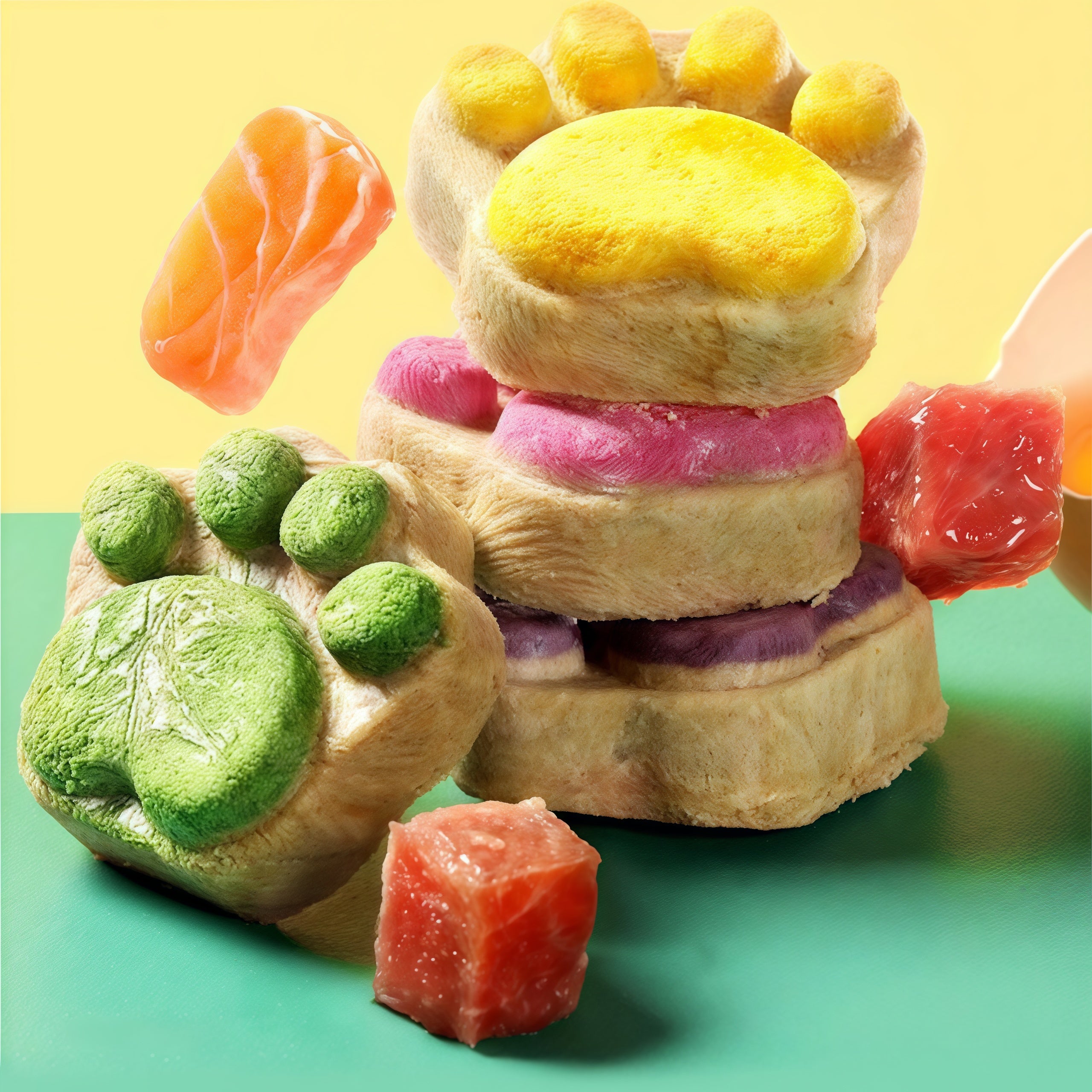 Cat Paw Treats Freeze-Dried Cat Snacks (10 cookies per bag)