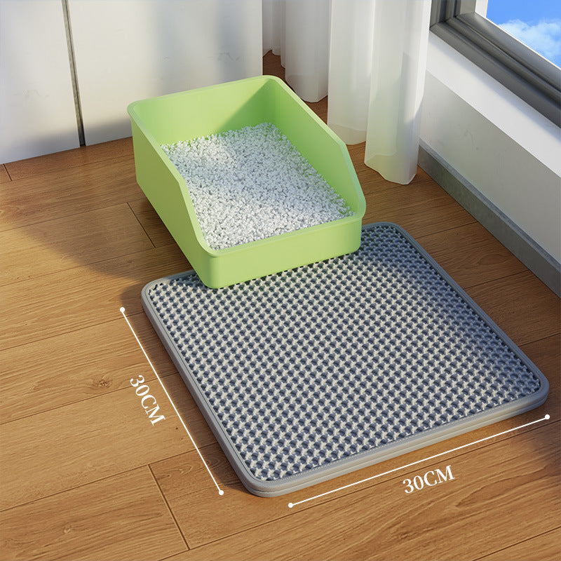Oversized double-layer cat litter pad anti-splash