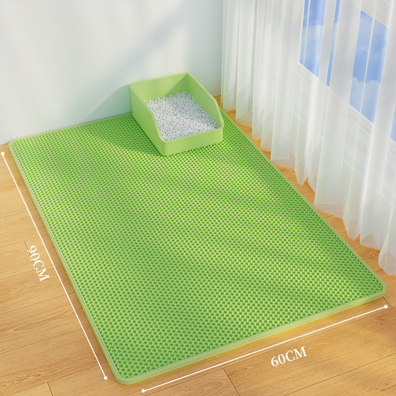 Oversized double-layer cat litter pad anti-splash