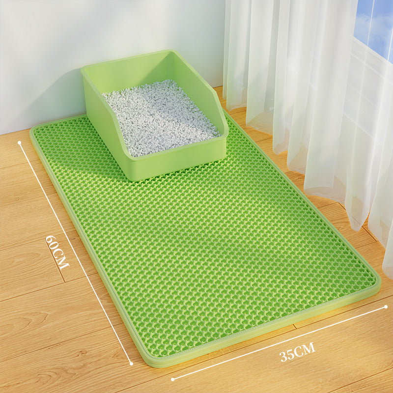 Oversized double-layer cat litter pad anti-splash