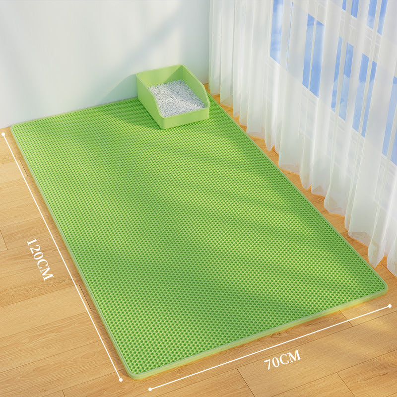 Oversized double-layer cat litter pad anti-splash