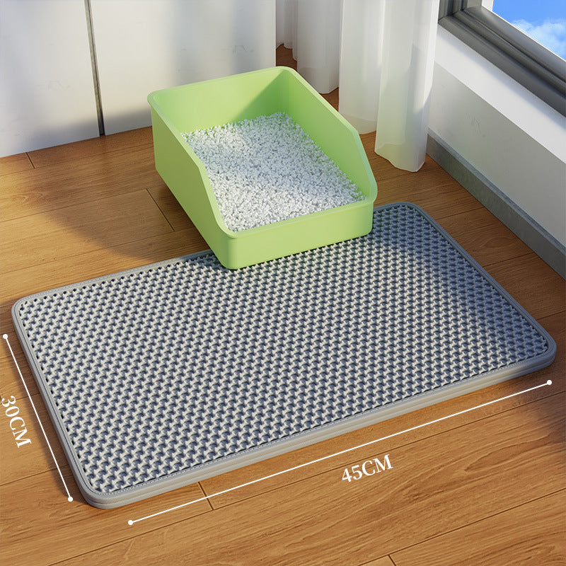 Oversized double-layer cat litter pad anti-splash