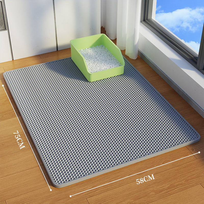 Oversized double-layer cat litter pad anti-splash