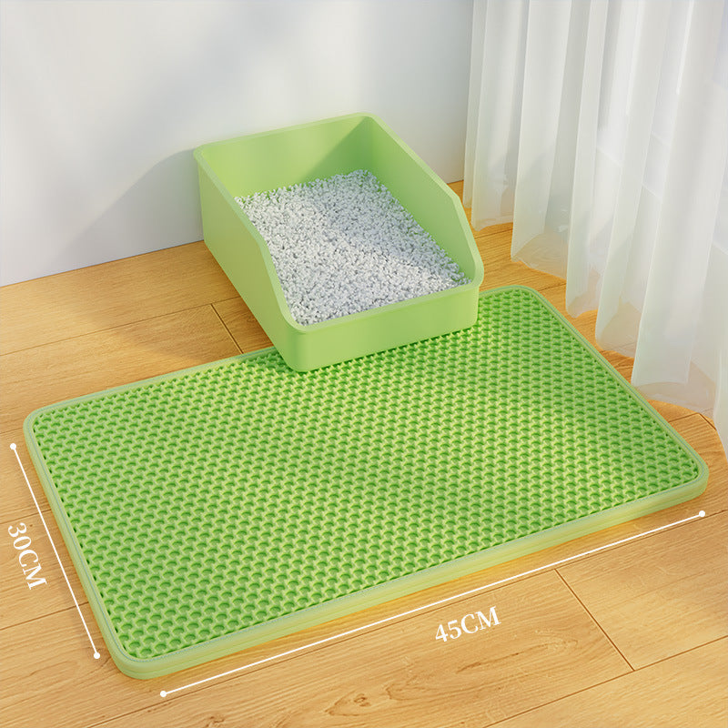 Oversized double-layer cat litter pad anti-splash