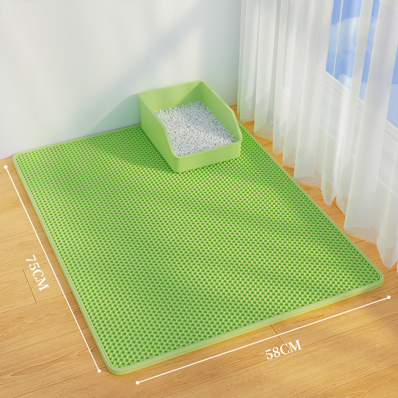 Oversized double-layer cat litter pad anti-splash