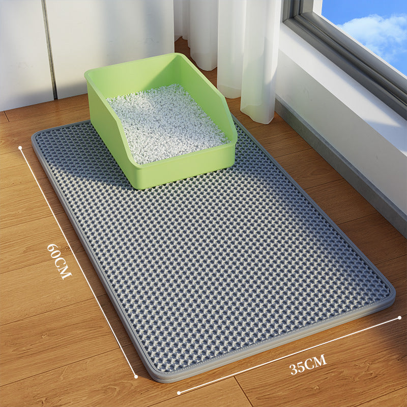 Oversized double-layer cat litter pad anti-splash
