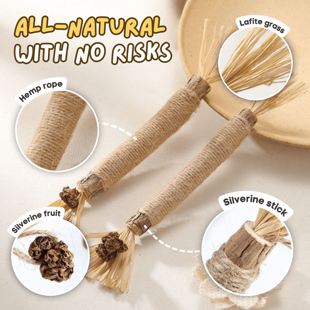 All Natural Teething Toy (3 Pcs) - MaoMao - Paws
