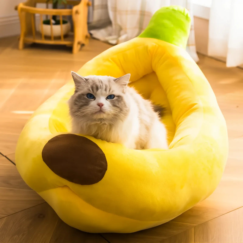 Oh My God! This Banana Bed Is So Soft That Cats Won't Leave It!