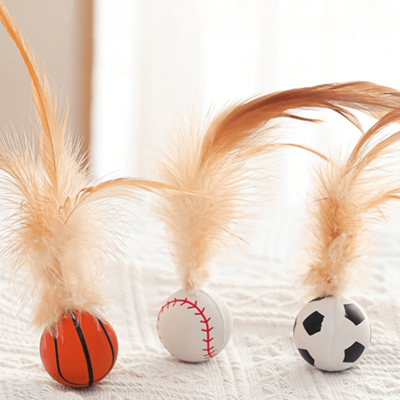 Bouncy Feather Toy - MaoMao - Paws