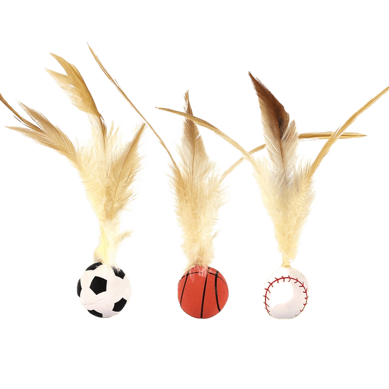 Bouncy Feather Toy - MaoMao - Paws