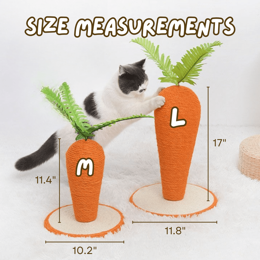 Carrot Cat Scratching Post - MaoMao - Paws
