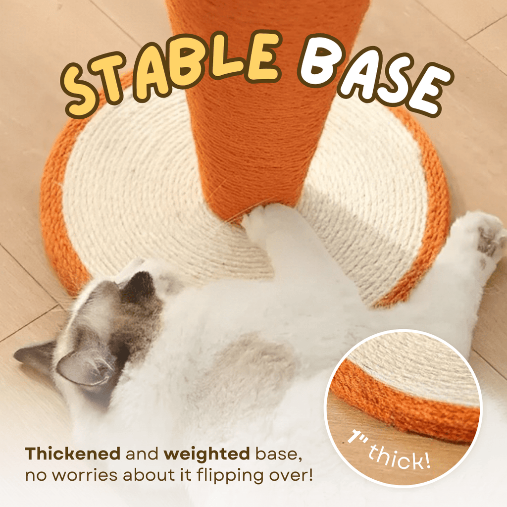 Carrot Cat Scratching Post - MaoMao - Paws