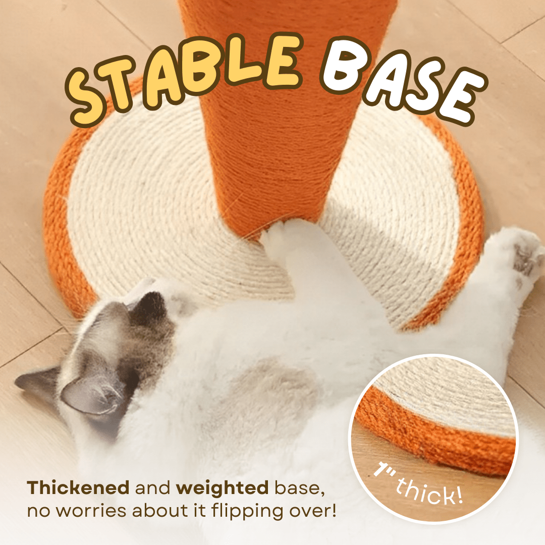 Carrot Cat Scratching Post - MaoMao - Paws