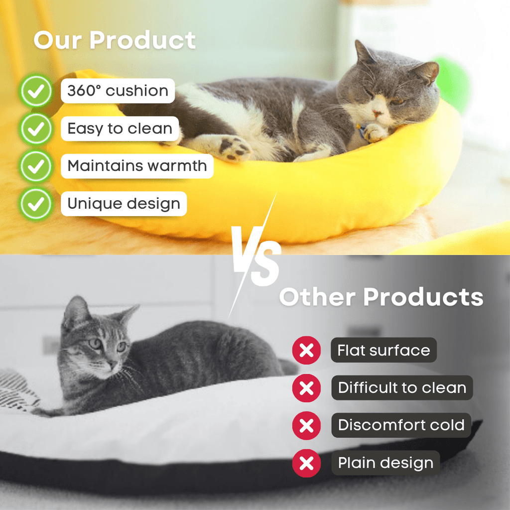 Cat Banana Bed - MaoMao - Paws