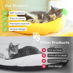 Cat Banana Bed - MaoMao - Paws