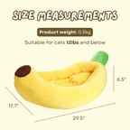 Cat Banana Bed - MaoMao - Paws