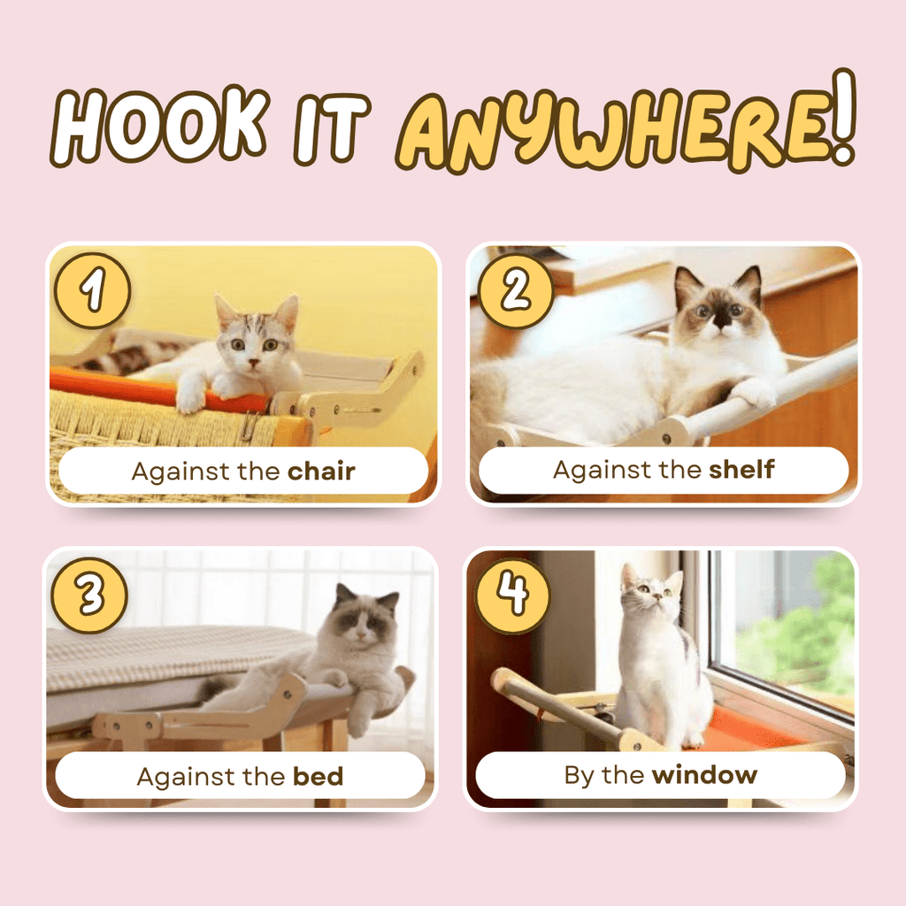 Cat Bedside Hammock - MaoMao - Paws
