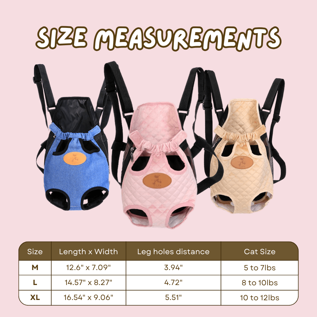 Cat Front Carrier Bag - MaoMao - Paws