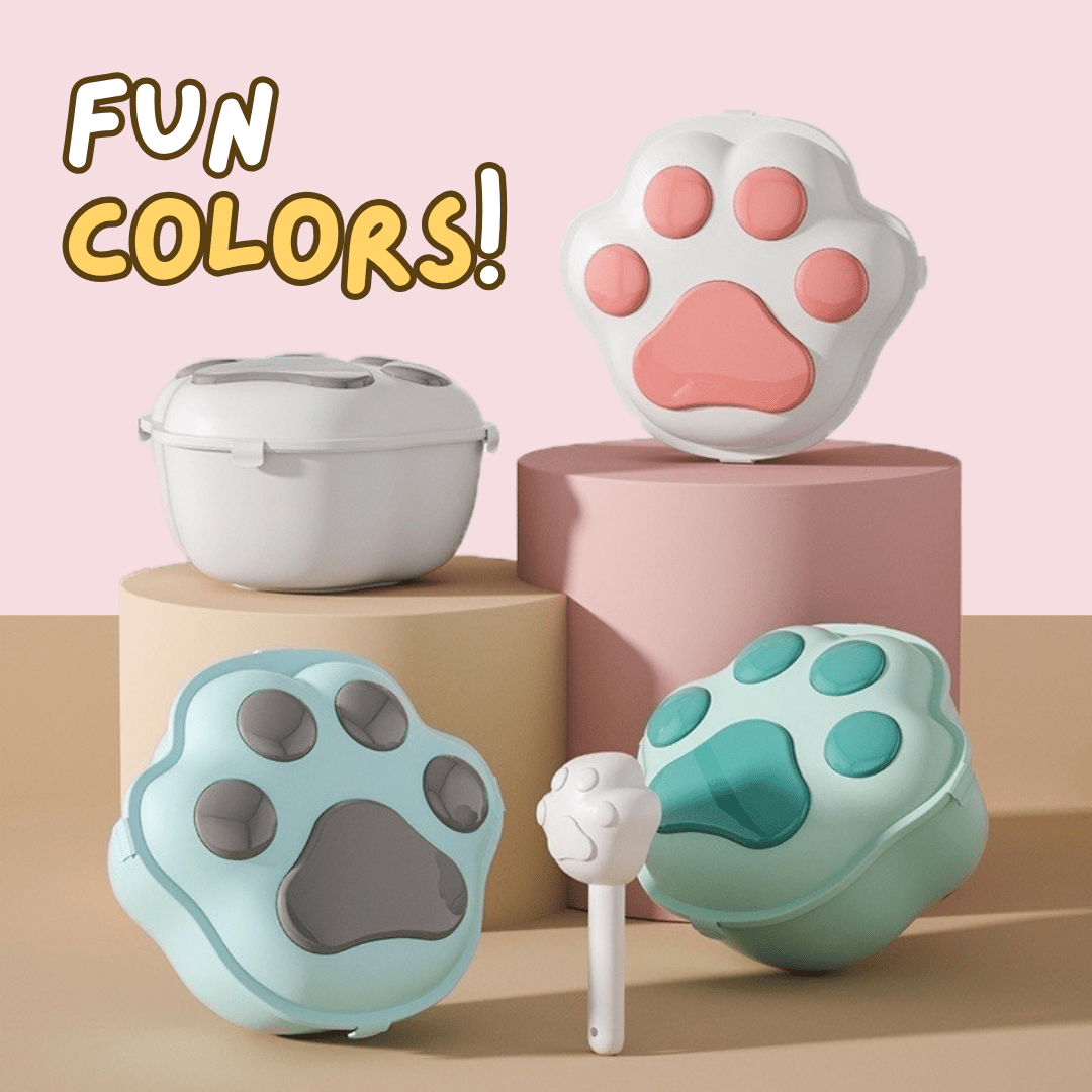 Cat Paw Kibble Container - MaoMao - Paws