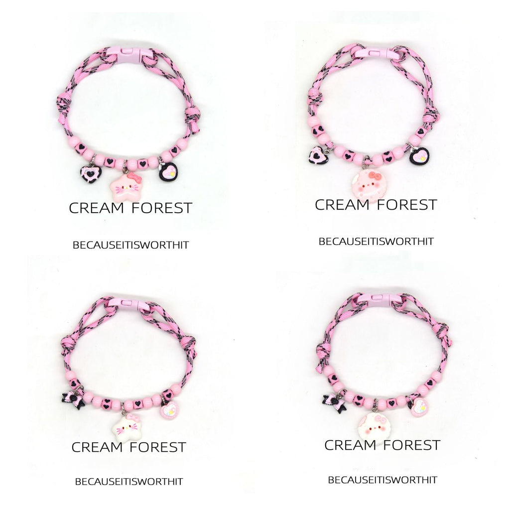 【COL - 001】Cute Star Pendant Pink Pet Necklace - MaoMao - Paws