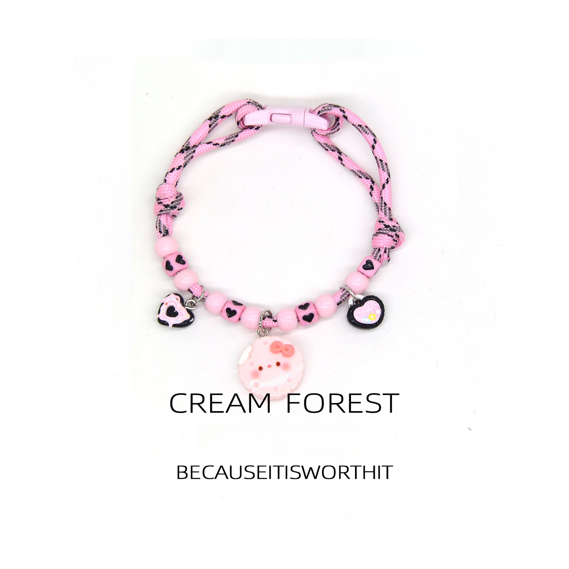 【COL - 001】Cute Star Pendant Pink Pet Necklace - MaoMao - Paws
