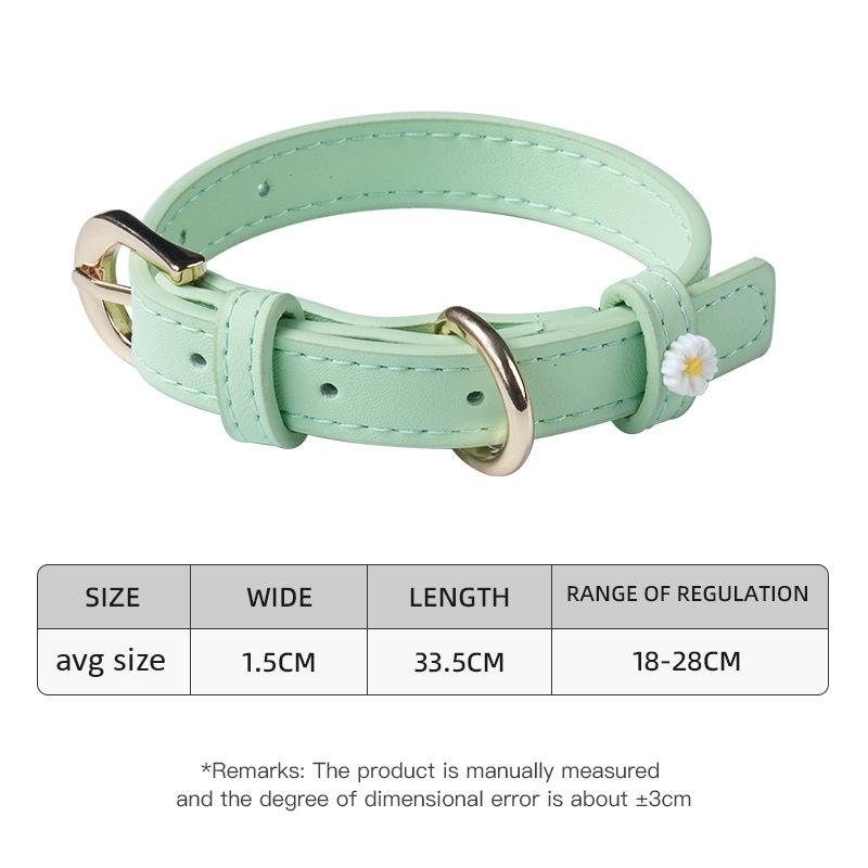 【COL - 003】Small daisy leash pet necklace - MaoMao - Paws