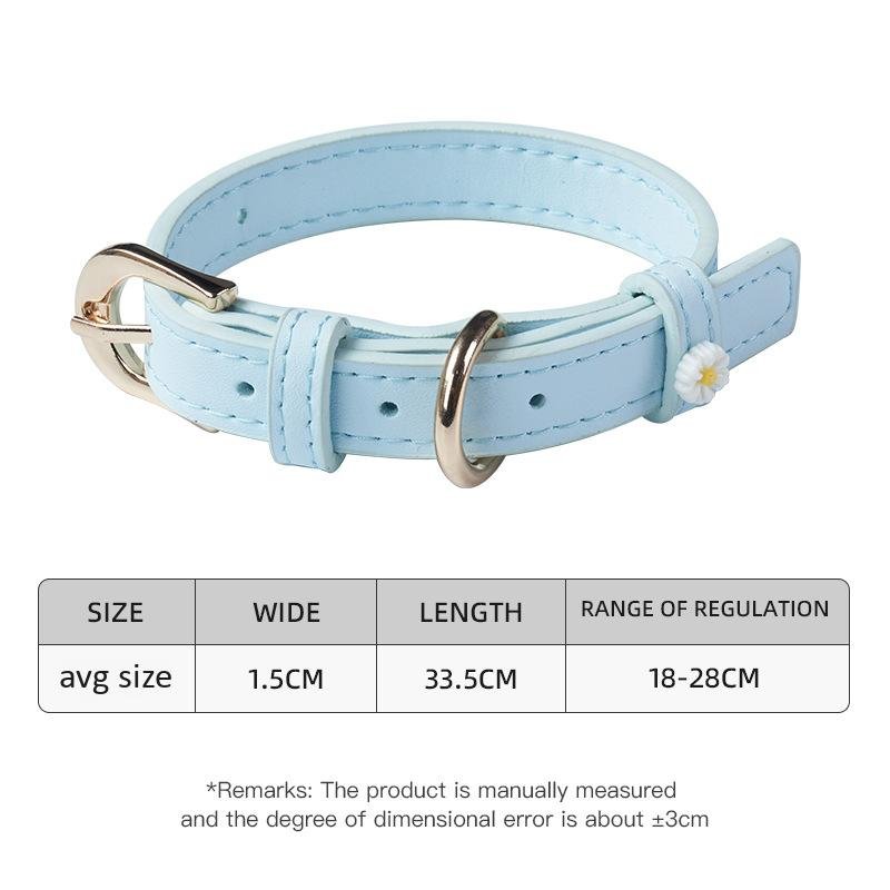 【COL - 003】Small daisy leash pet necklace - MaoMao - Paws
