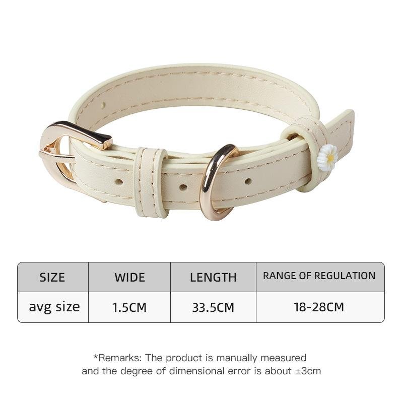【COL - 003】Small daisy leash pet necklace - MaoMao - Paws