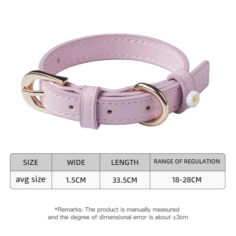 【COL - 003】Small daisy leash pet necklace - MaoMao - Paws