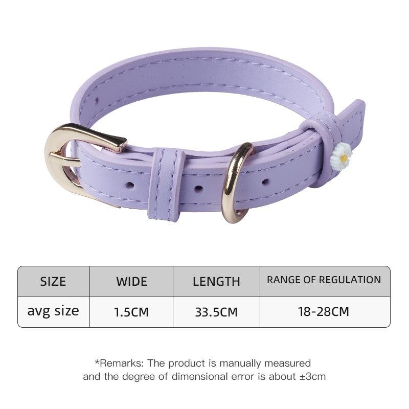 【COL - 003】Small daisy leash pet necklace - MaoMao - Paws