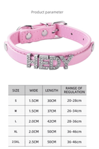 【COL - 004】Letter Diamond Pet Collar - MaoMao - Paws