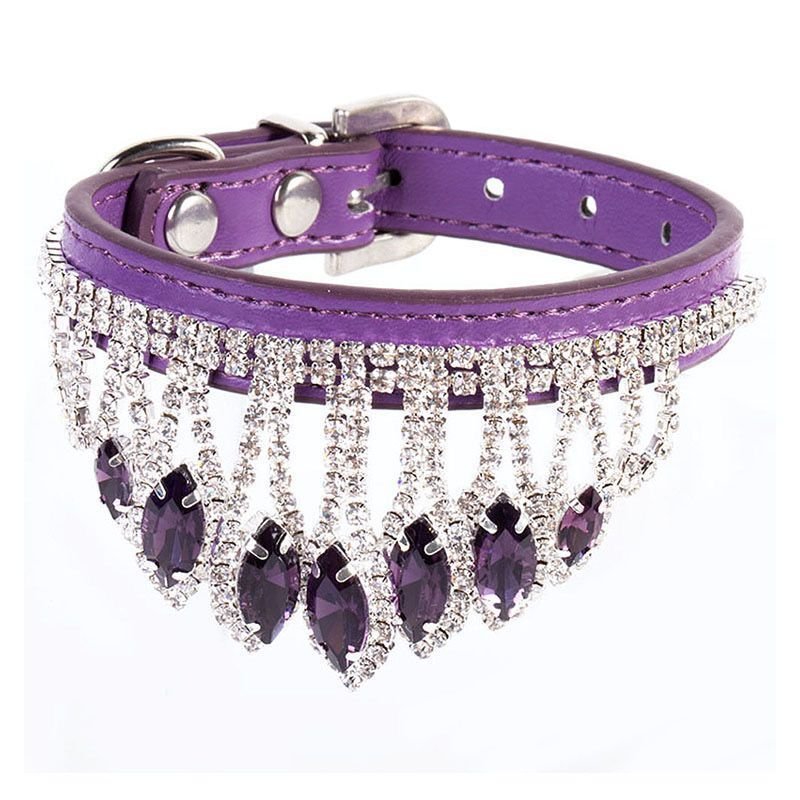 【COL - 010】Noble Adjustable Diamond Collar Pet Collar - MaoMao - Paws