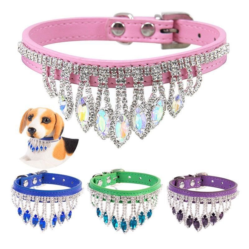 【COL - 010】Noble Adjustable Diamond Collar Pet Collar - MaoMao - Paws