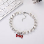 【COL - 011】 Pearl Necklace Pet Collar - MaoMao - Paws