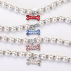 【COL - 011】 Pearl Necklace Pet Collar - MaoMao - Paws