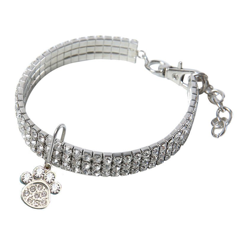 【COL - 012】Crystal Stretch Pet Collar - MaoMao - Paws