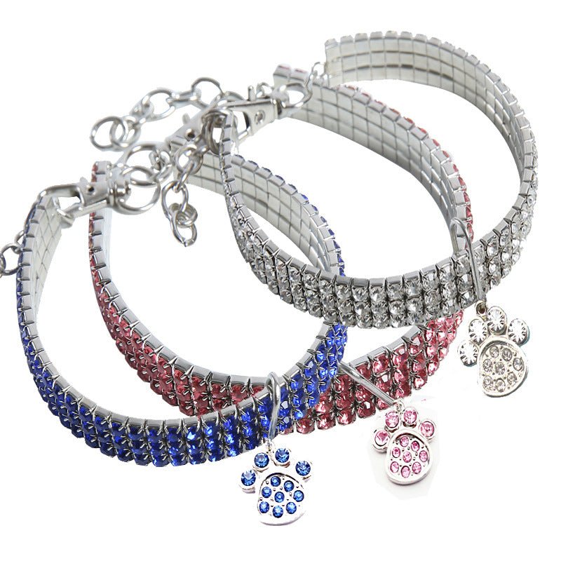 【COL - 012】Crystal Stretch Pet Collar - MaoMao - Paws