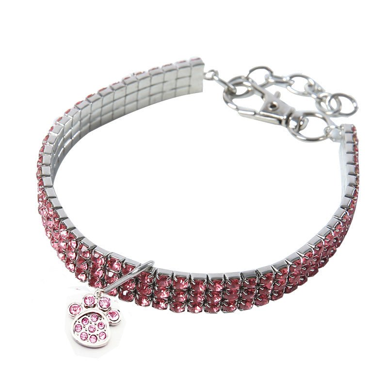 【COL - 012】Crystal Stretch Pet Collar - MaoMao - Paws