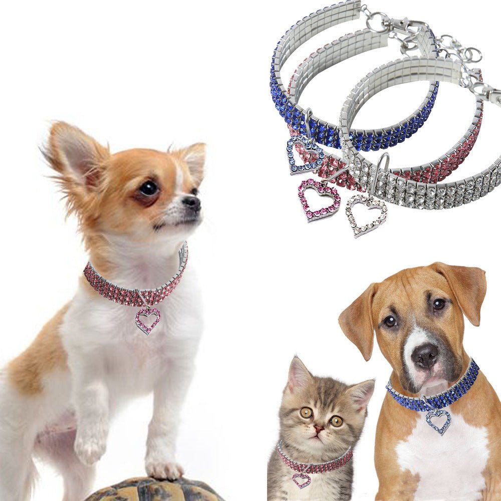 【COL - 012】Crystal Stretch Pet Collar - MaoMao - Paws
