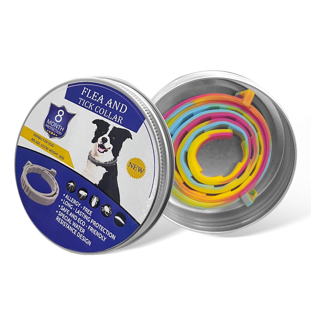【COL - 016】Summer cat and dog flea removal, mosquito repellent, lice repellent silicone collar - MaoMao - Paws