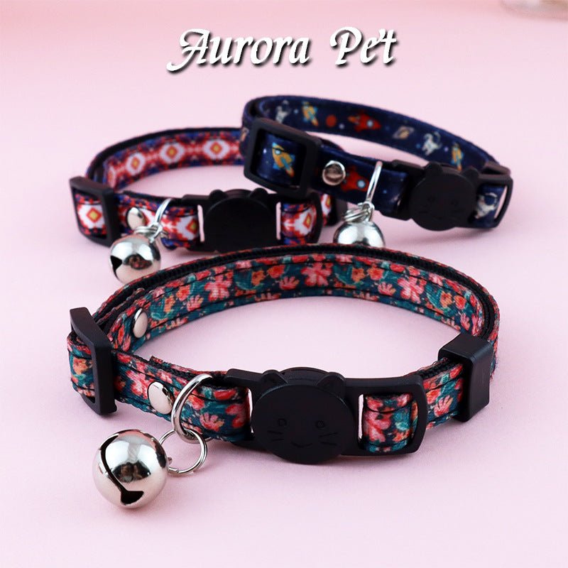【COL - 020】Floral Ethnic - style Pet Collar - MaoMao - Paws