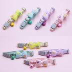 【COL - 023】Embroidered bow tie bell pet collar - MaoMao - Paws