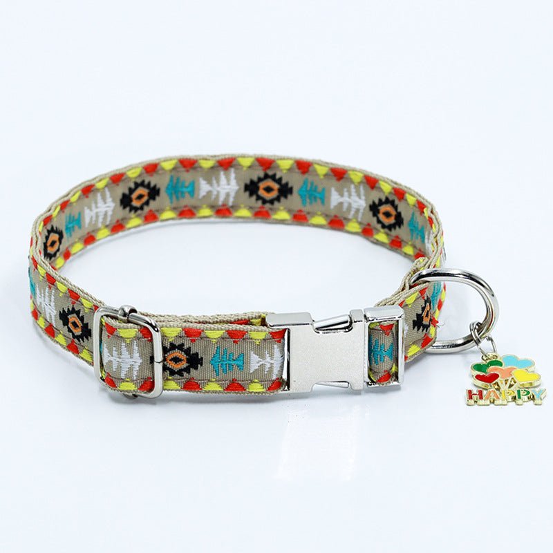 【COL - 024】Bohemian pet collar can be customized with lettering. - MaoMao - Paws