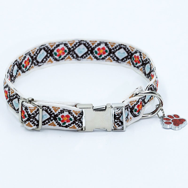 【COL - 024】Bohemian pet collar can be customized with lettering. - MaoMao - Paws