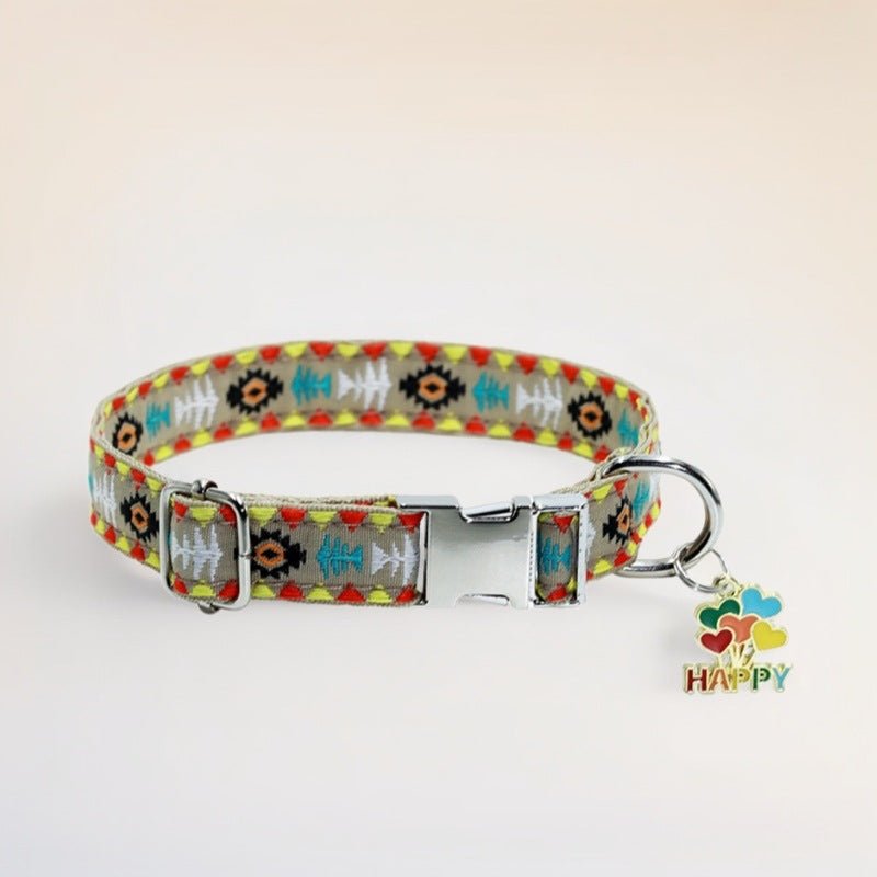 【COL - 024】Bohemian pet collar can be customized with lettering. - MaoMao - Paws