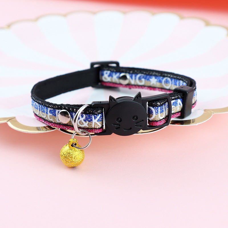 【COL - 025】Color checked jacquard pet collar - MaoMao - Paws