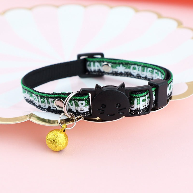 【COL - 025】Color checked jacquard pet collar - MaoMao - Paws