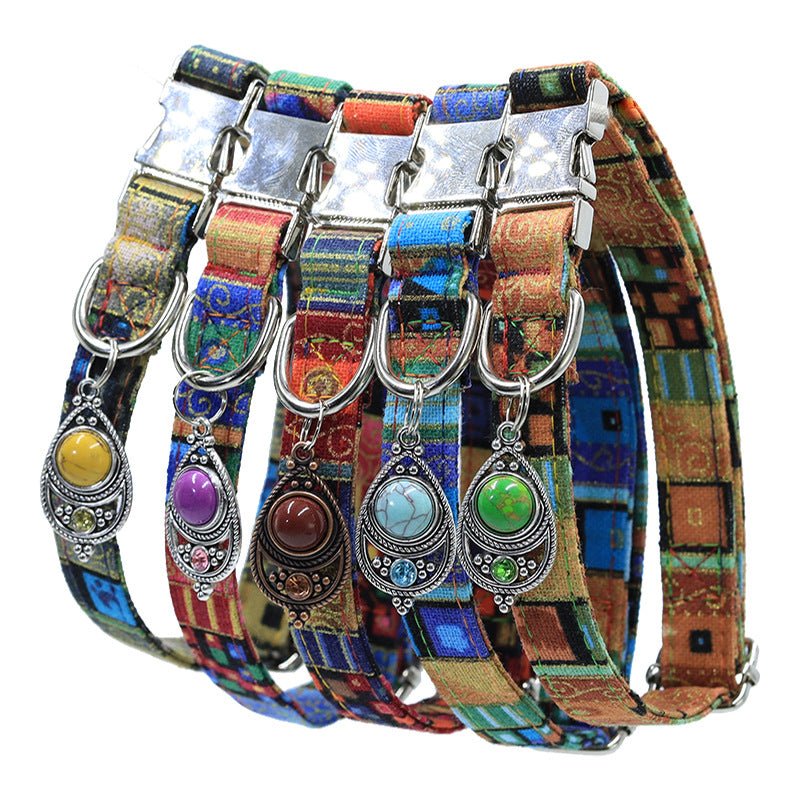 【COL - 026】Bohemian Vintage Pet Collar - MaoMao - Paws