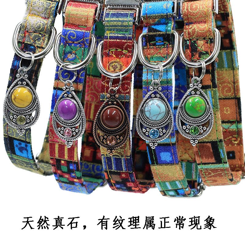 【COL - 026】Bohemian Vintage Pet Collar - MaoMao - Paws